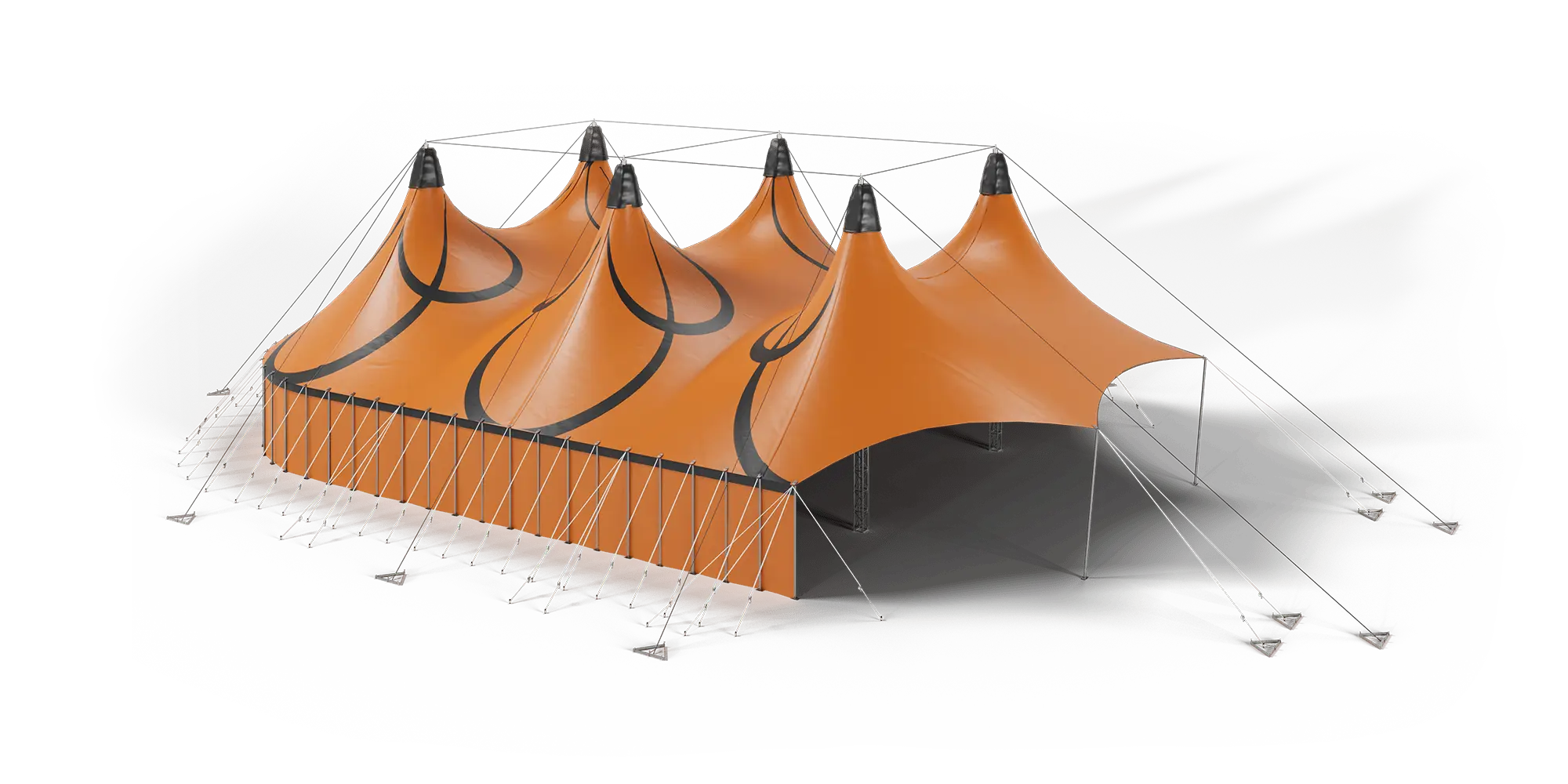 TopTents-BigTop-26m-OregonOpen-Orange-Black